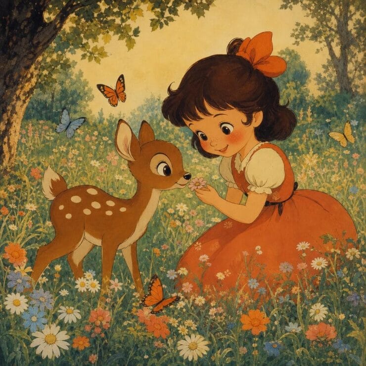 Illustration de livre personnalisé, style rétro animé